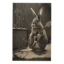 Bunny Playing a Guitar
