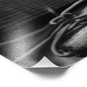 Bunny Playing a Guitar フォトプリント (角)