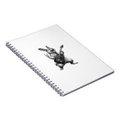 Bunny Playing Guitar Rock Star Bunny Lover Easter  ノートブック (右側)