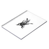 Bunny Playing Guitar Rock Star Bunny Lover Easter  ノートブック (左側)