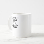 Bunny Procrastinate Now Panic Laterステッカー コーヒーマグカップ (正面左)