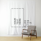 Bunny Protest Sign / Customizable ASCII Text Art タペストリー (インサイチュ)