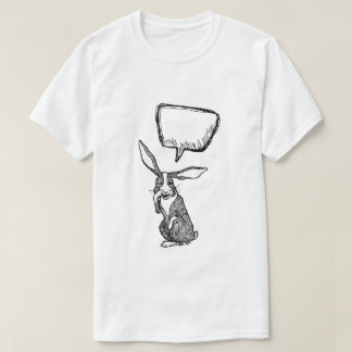 BUNNY RABBITの発言:カスタマイズ可能なバブル考え Tシャツ