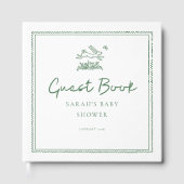 Bunny Rabbit Baby Shower Guest Book ゲストブック (正面)