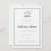 Bunny Rabbit Baby Shower Invitation 招待状 (正面)