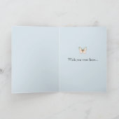 Bunny Rabbit Butterfly Missing You カード (内部)