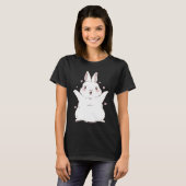 Bunny Rabbit Christmas New Year cute Tシャツ (正面フル)