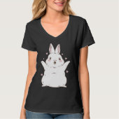 Bunny Rabbit Christmas New Year cute Tシャツ (正面)