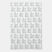 Bunny Rabbit Easter Dish Towels キッチンタオル (縦)