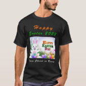 Bunny Rabbit for Easter Day 2023  Jesus is Risen Tシャツ (正面)