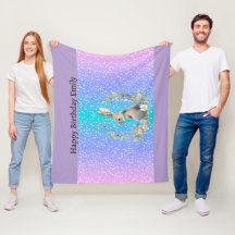 Bunny Rabbit gift - personalised blanket 