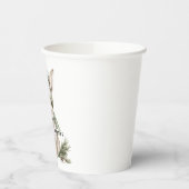 Bunny Rabbit Green Hat Christmas 紙コップ (左)