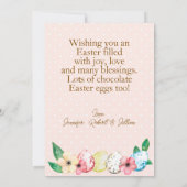 Bunny Rabbit in a Teapot Happy Easter  シーズンカード (裏面)
