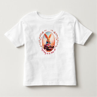 Bunny Rabbit In Spring トドラーTシャツ