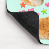 bunny rabbit kawaii cute rainbow pet mom マウスパッド (コーナー)