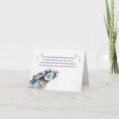 Bunny Rabbit Sympathy with Spiritual Type Poem カード (正面)