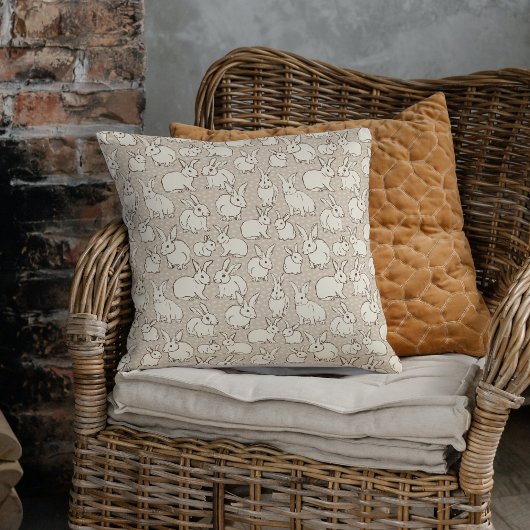 Bunny Rabbits Bonanza – パターン。 クッション