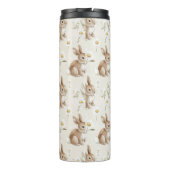 Bunny Rabbits Daisy Flowers タンブラー (裏面)