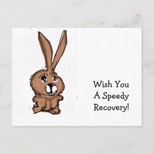 Bunny Recovery Card ポストカード (正面)