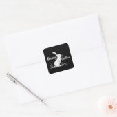 Bunny Sketch – Hand Drawn Rabbit - Autocolante スクエアシール (封筒)