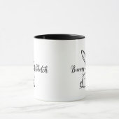 Bunny Sketch – Hand Drawn Rabbit - caneca マグカップ (中央)