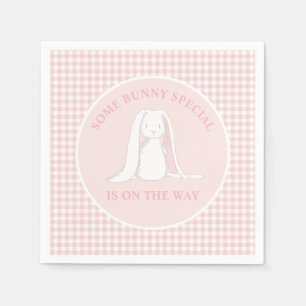 Bunny SpecialがBaby Showerの途中にある スタンダードカクテルナプキン