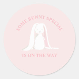 Bunny SpecialがBaby Showerの途中にある ラウンドシール
