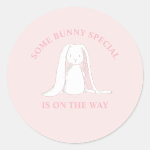 Bunny SpecialがBaby Showerの途中にある ラウンドシール