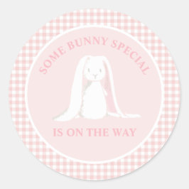 Bunny SpecialがBaby Showerの途中にある ラウンドシール
