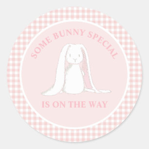 Bunny SpecialがBaby Showerの途中にある ラウンドシール