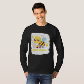 Bunny Spring Hunt Eggs bee Happy Easter Day Tシャツ (正面フル)