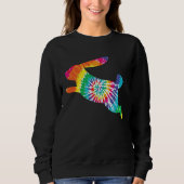 Bunny Spring Hunt Eggs Rabbit Happy Easter Day スウェットシャツ (正面)