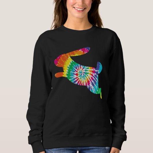 Bunny Spring Hunt Eggs Rabbit Happy Easter Day スウェットシャツ (正面)