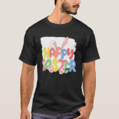 Bunny Spring Hunt Eggs Rabbit Happy Easter Day  2 Tシャツ (正面)