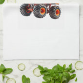 Bunny T-rex Easter Monster Truck Dino Funny Boys K キッチンタオル (折り畳み)