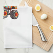 Bunny T-rex Easter Monster Truck Dino Funny Boys K キッチンタオル (四つ折り)