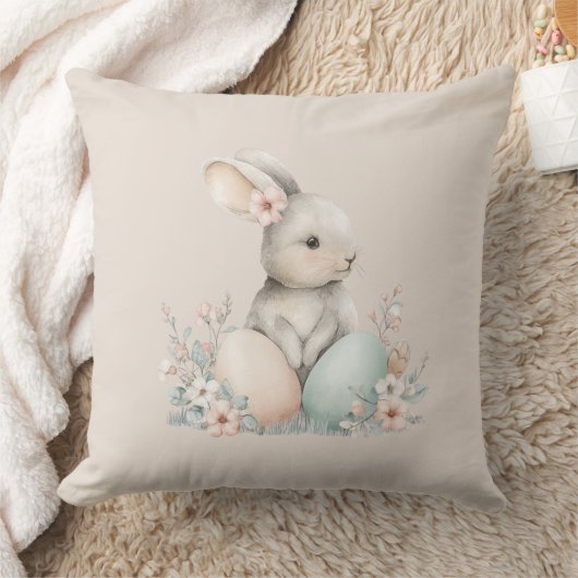 Bunny Throw Pillow クッション (ブランケット)