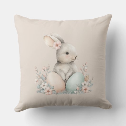 Bunny Throw Pillow クッション (裏面)