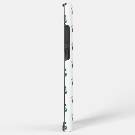 Bunny Trombone Player Green Marching Band Pattern Samsung Galaxyケース (右側面)