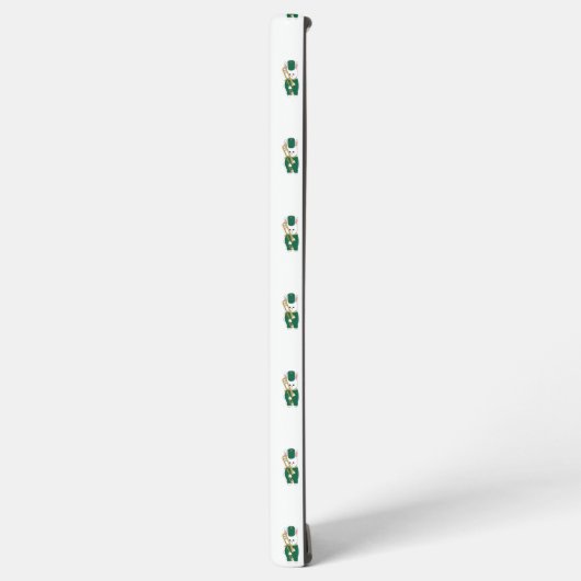 Bunny Trombone Player Green Marching Band Pattern Samsung Galaxyケース (左側面)
