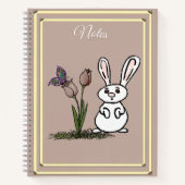Bunny & Tulips Notebook ノートブック (正面)