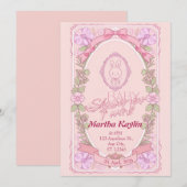 Bunny Twin Baby Shower Invitation 招待状 (正面/裏面)