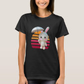 Bunny Umbrella Sunset Tシャツ (正面)