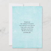 Bunny with a Garland of Roses Cute サンキューカード (裏面)