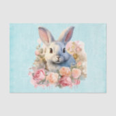 Bunny with a Garland of Roses Cute 薄葉紙 (正面)