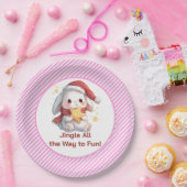 Bunny with Star Cookie ペーパープレート (パーティー)