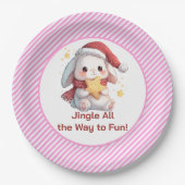 Bunny with Star Cookie ペーパープレート (正面)