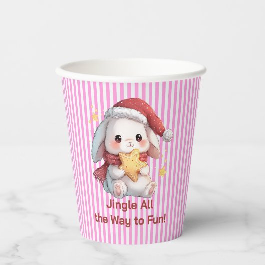 Bunny with Star Cookie 紙コップ (正面)