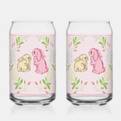 Bunny Wreath Pink Glass ガラス缶 (裏面)