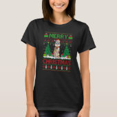 Bunny Xmas Tree Lights Ugly Santa Bunny Christmas Tシャツ (正面)